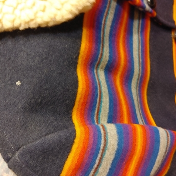 Mens Vintage Pendleton Stripe Cape Style coat - Picture 6 of 16